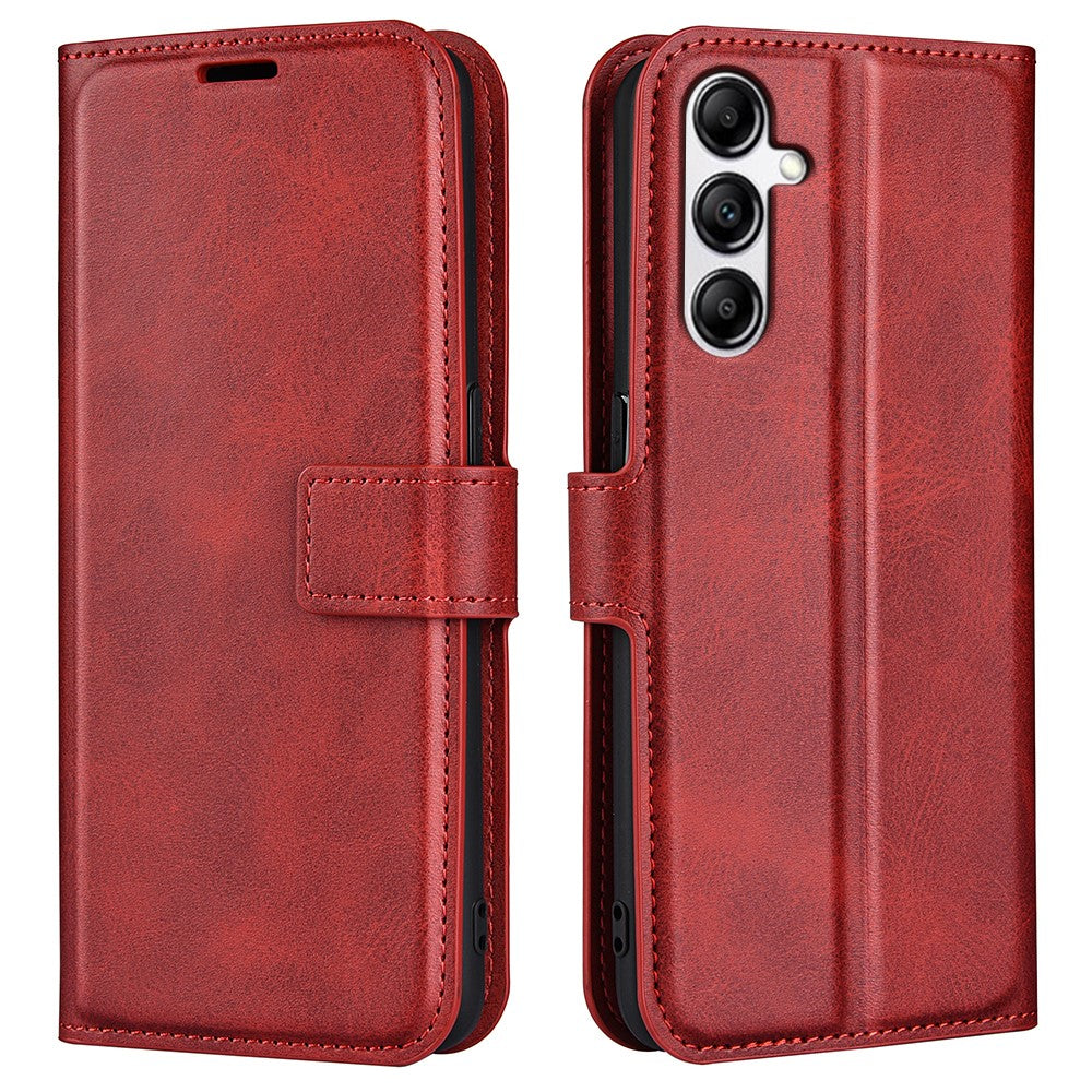 Til Samsung Galaxy A34 5G Folio Flip Telefoncover Kalvetekstur Standpungcover