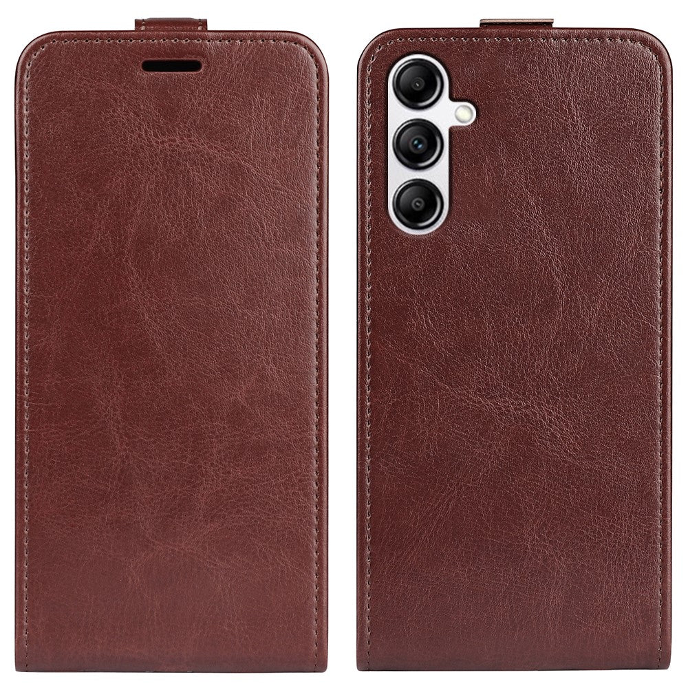 Vertical Flip Cover for Samsung Galaxy A34 5G , Crazy Horse Texture Leather Case with Card Slot