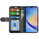 Til Samsung Galaxy A34 5G Crazy Horse Texture Cover Læderpung Stativ Folio Flip Cover