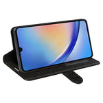 Til Samsung Galaxy A34 5G Crazy Horse Texture Cover Læderpung Stativ Folio Flip Cover