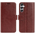 Til Samsung Galaxy A34 5G Crazy Horse Texture Cover Læderpung Stativ Folio Flip Cover