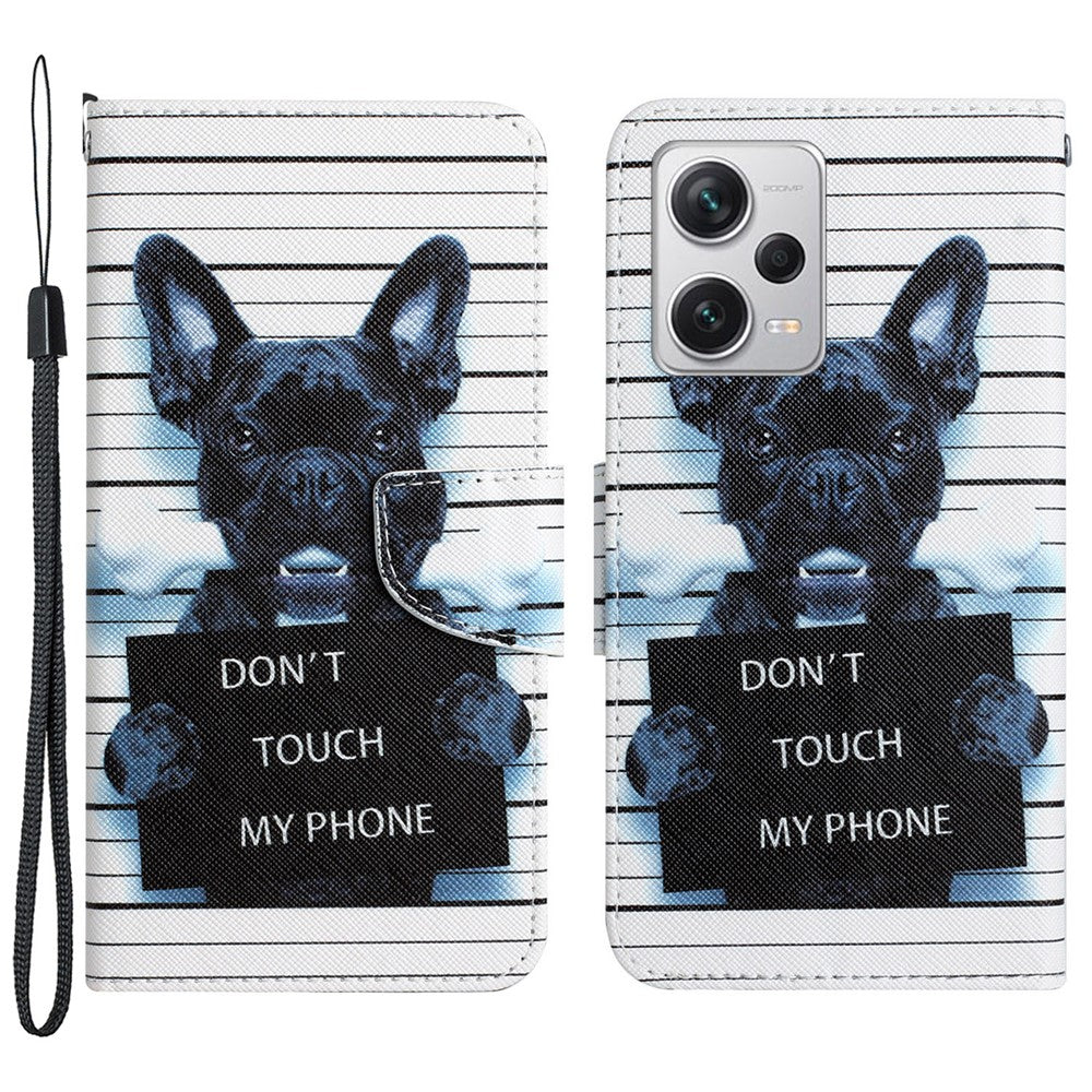For Xiaomi Redmi Note 12 Pro 5G / Note 12 Pro Speed 5G / Poco X5 Pro 5G PU Leather Stand Pattern Phone Case with Wallet
