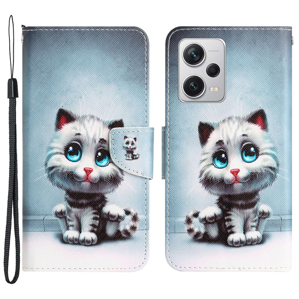 For Xiaomi Redmi Note 12 Pro 5G / Note 12 Pro Speed 5G / Poco X5 Pro 5G PU Leather Stand Pattern Phone Case with Wallet