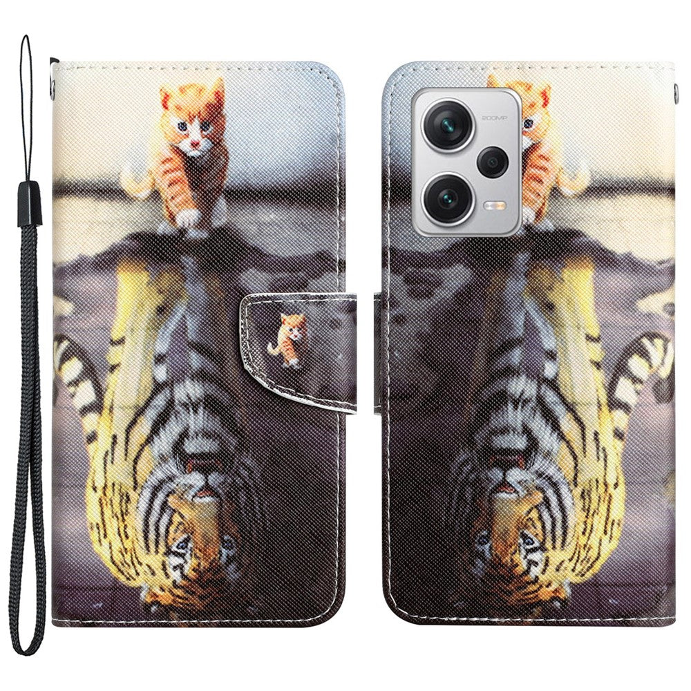 For Xiaomi Redmi Note 12 Pro 5G / Note 12 Pro Speed 5G / Poco X5 Pro 5G PU Leather Stand Pattern Phone Case with Wallet