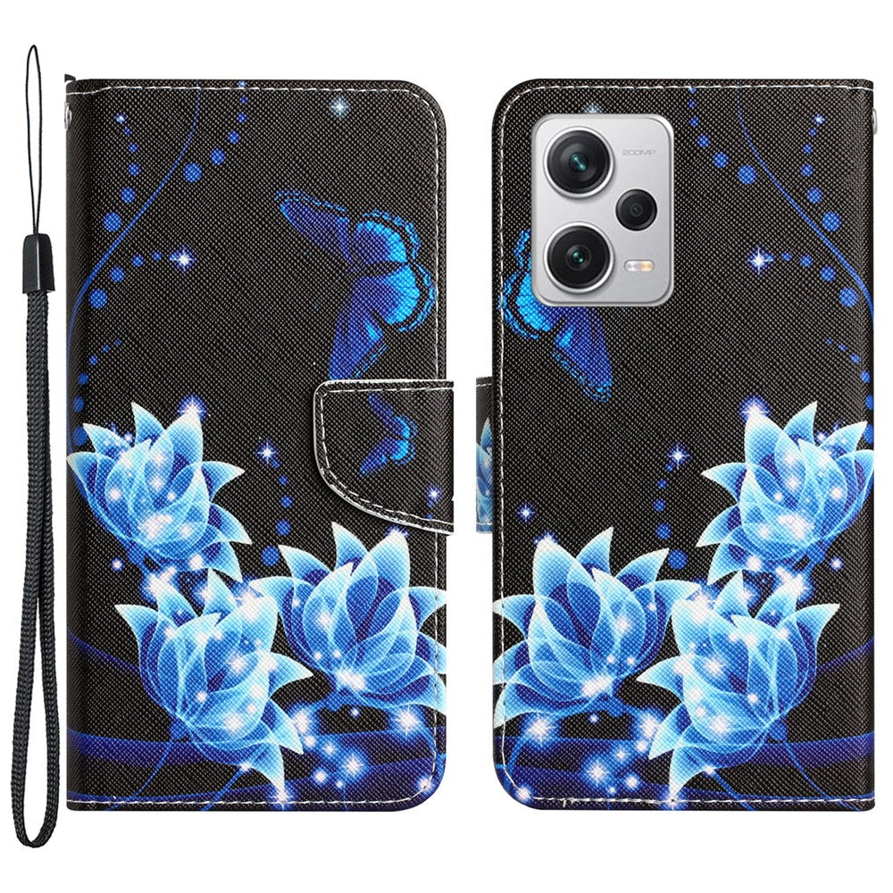 For Xiaomi Redmi Note 12 Pro 5G / Note 12 Pro Speed 5G / Poco X5 Pro 5G PU Leather Stand Pattern Phone Case with Wallet