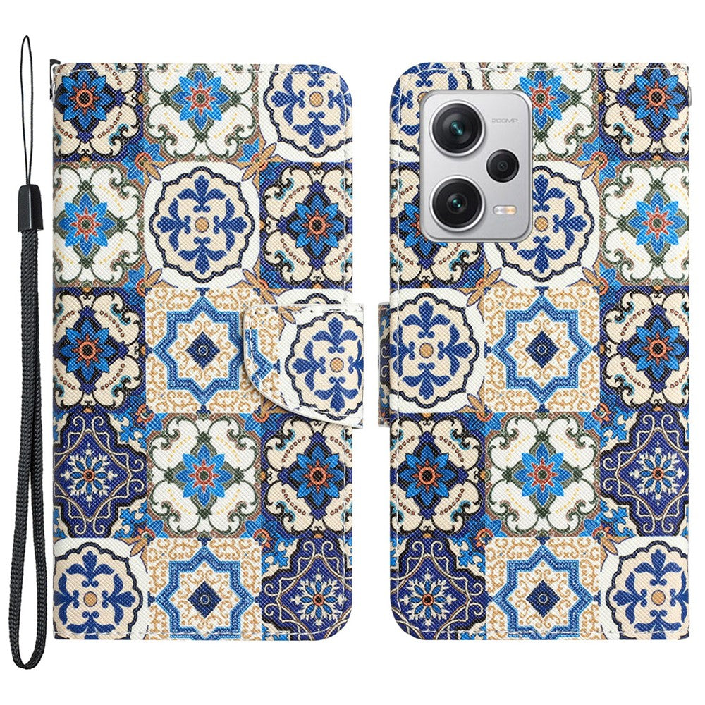 For Xiaomi Redmi Note 12 Pro 5G / Note 12 Pro Speed 5G / Poco X5 Pro 5G PU Leather Stand Pattern Phone Case with Wallet