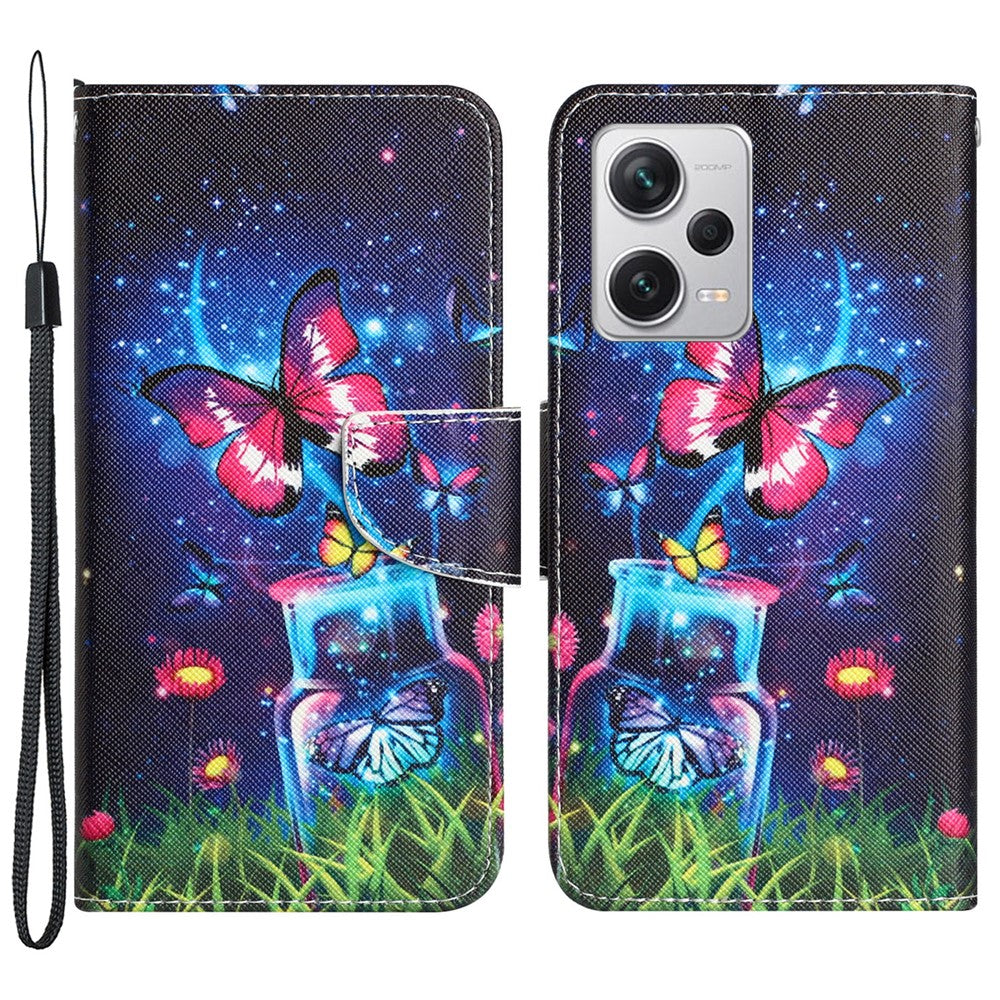 For Xiaomi Redmi Note 12 Pro 5G / Note 12 Pro Speed 5G / Poco X5 Pro 5G PU Leather Stand Pattern Phone Case with Wallet