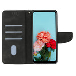 For Samsung Galaxy A24 4G (162.1 x 77.6 x 8.3mm) Solid Color Protective Flip Phone Case Wallet Stand Leather Cell Phone Cover