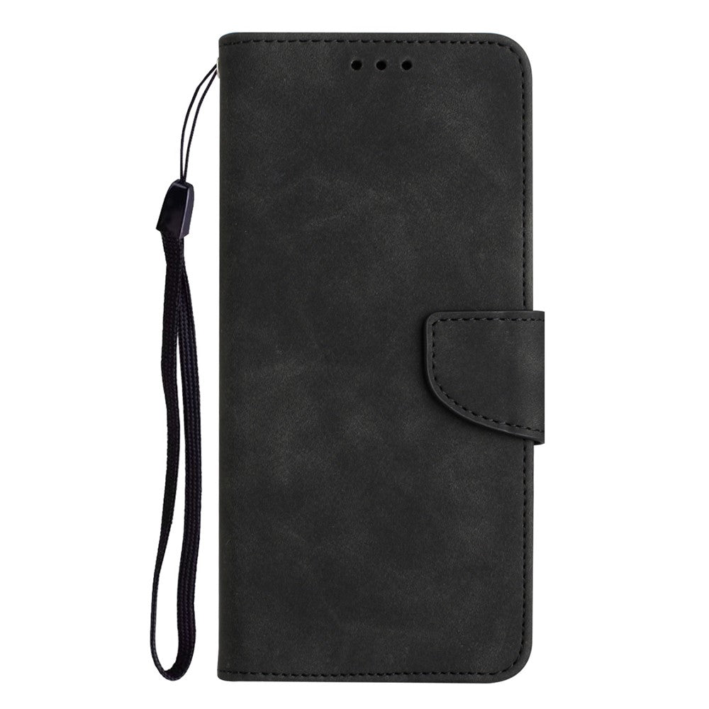 For Samsung Galaxy A24 4G (162.1 x 77.6 x 8.3mm) Solid Color Protective Flip Phone Case Wallet Stand Leather Cell Phone Cover