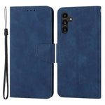 For Samsung Galaxy A24 4G (162.1 x 77.6 x 8.3mm) Solid Color Protective Flip Phone Case Wallet Stand Leather Cell Phone Cover