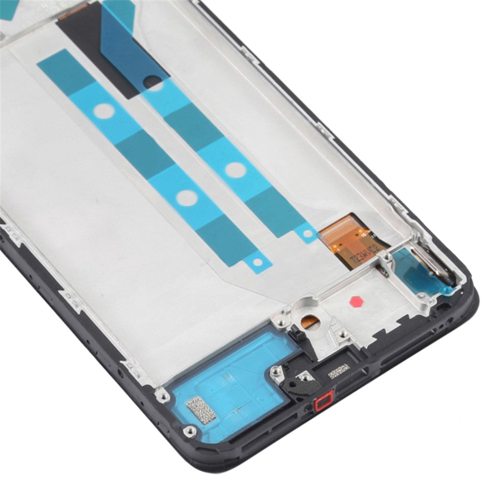 Til Xiaomi Redmi Note 11 Pro 4G (MediaTek) / Note 11 Pro+ 5G (Indien) Grade B OLED-skærm og digitizer-enhed + rammedel (uden logo)