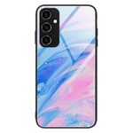 Til Samsung Galaxy A54 5G Marmormønster Telefoncover Hærdet Glas + PC + TPU Stødbeskyttende Cover