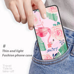 For Samsung Galaxy A54 5G Phone Cover Pattern Printing Tempered Glass+PC+TPU Phone Case