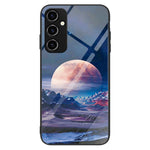 For Samsung Galaxy A54 5G Phone Cover Pattern Printing Tempered Glass+PC+TPU Phone Case