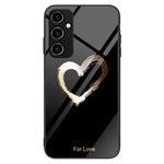 For Samsung Galaxy A54 5G Phone Cover Pattern Printing Tempered Glass+PC+TPU Phone Case