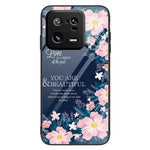 Xiaomi 13 Pro 5G mobilmobilskal mönstertryck härdat glas + PC + TPU skyddande mobilskal