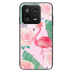 For Xiaomi 13 Pro 5G Cell Phone Case Pattern Printing Tempered Glass+PC+TPU Protective Phone Cover