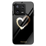 For Xiaomi 13 Pro 5G Cell Phone Case Pattern Printing Tempered Glass+PC+TPU Protective Phone Cover