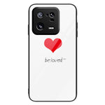 For Xiaomi 13 Pro 5G Cell Phone Case Pattern Printing Tempered Glass+PC+TPU Protective Phone Cover