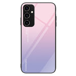 For Samsung Galaxy A34 5G Pattern Printing Phone Case Tempered Glass+PC+TPU Protective Phone Cover
