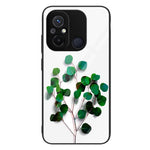 For Xiaomi Redmi 11A 4G / 12C 4G Tempered Glass+PC+TPU Phone Case Pattern Printing Smartphone Cover