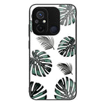 For Xiaomi Redmi 11A 4G / 12C 4G Tempered Glass+PC+TPU Phone Case Pattern Printing Smartphone Cover