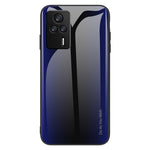 For Xiaomi Redmi K60E 5G Tempered Glass Soft TPU Phone Case Carbon Fiber Texture Slim Protective Cell Phone Cover