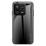 Xiaomi 13 Pro 5G Reptåligt Mobilskal Kolfiberstruktur Härdat Glas + TPU mobilskal