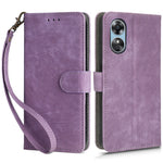 For Oppo A17 4G / A17k 4G Phone Cover RFID Blocking PU Leather Wallet Phone Stand Case with Strap