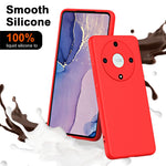 Back Cover for Honor X9a 5G / Magic5 Lite 5G 2.2mm Thickness Fiber Lining Rubberized TPU Phone Case