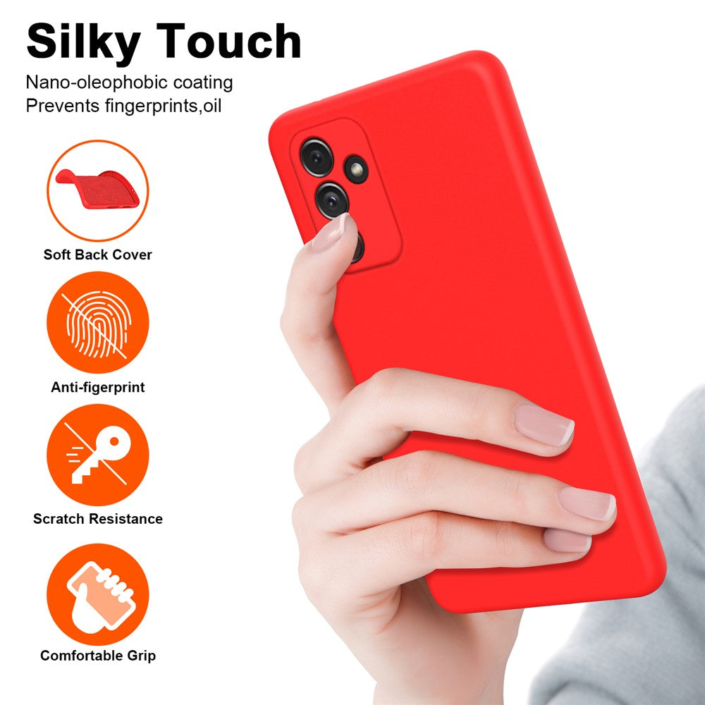 For Samsung Galaxy A34 5G Back Cover with Fiber Lining 2.2mm Thickness Rubberized TPU Phone Case