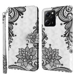 Xiaomi Redmi Note 12 Pro 5G / Note 12 Pro Speed 5G / Poco X5 Pro 5G Lädermobilskal 3D-mönsterutskrift Fodral Stativ Plånbok