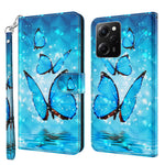 Xiaomi Redmi Note 12 Pro 5G / Note 12 Pro Speed 5G / Poco X5 Pro 5G Lädermobilskal 3D-mönsterutskrift Fodral Stativ Plånbok