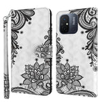 For Xiaomi Redmi 11A 4G / 12C 4G PU Leather Flip Phone Case 3D Pattern Printing Stand Wallet Cover
