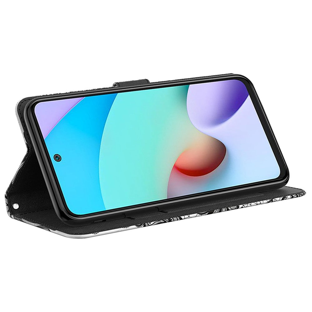 For Xiaomi Redmi 11A 4G / 12C 4G PU Leather Flip Phone Case 3D Pattern Printing Stand Wallet Cover