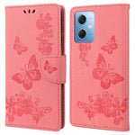 Xiaomi Redmi Note 12 5G (Global) / (Indien) / (Kina) / Poco X5 5G mobilfodral i läder, plånboksfodral med fjärilar och blommönster