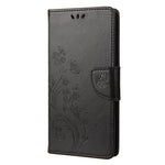 For Xiaomi Redmi Note 12 Pro+ 5G Stand Phone Case PU Leather Flower Butterfly Imprinted Wallet Cover