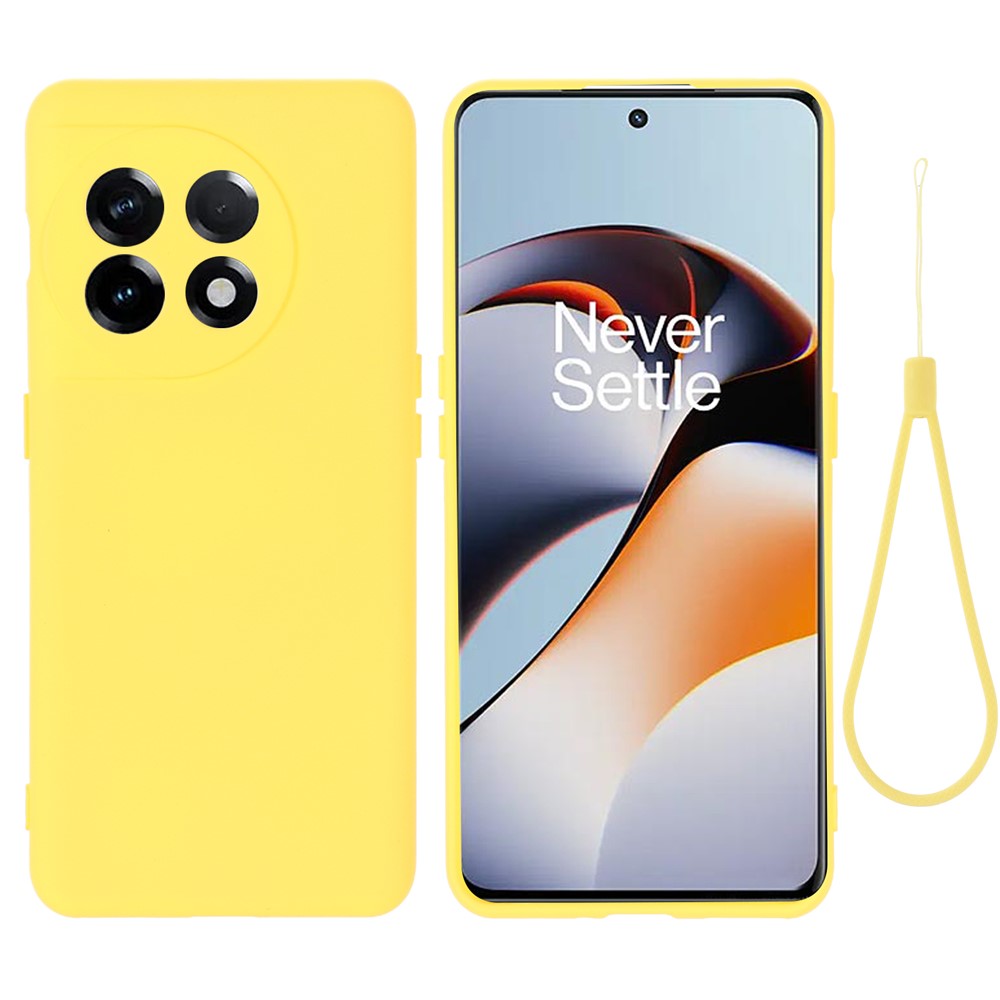 Til OnePlus 11 5G Flydende Silikone Telefoncover Kamerabeskyttelse Anti-ridse Cover