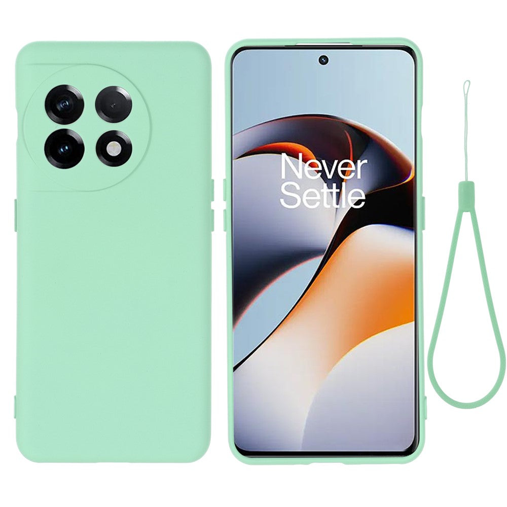 OnePlus 11 5G flytande silikonmobilskal kameraskydd reptåligt fodral