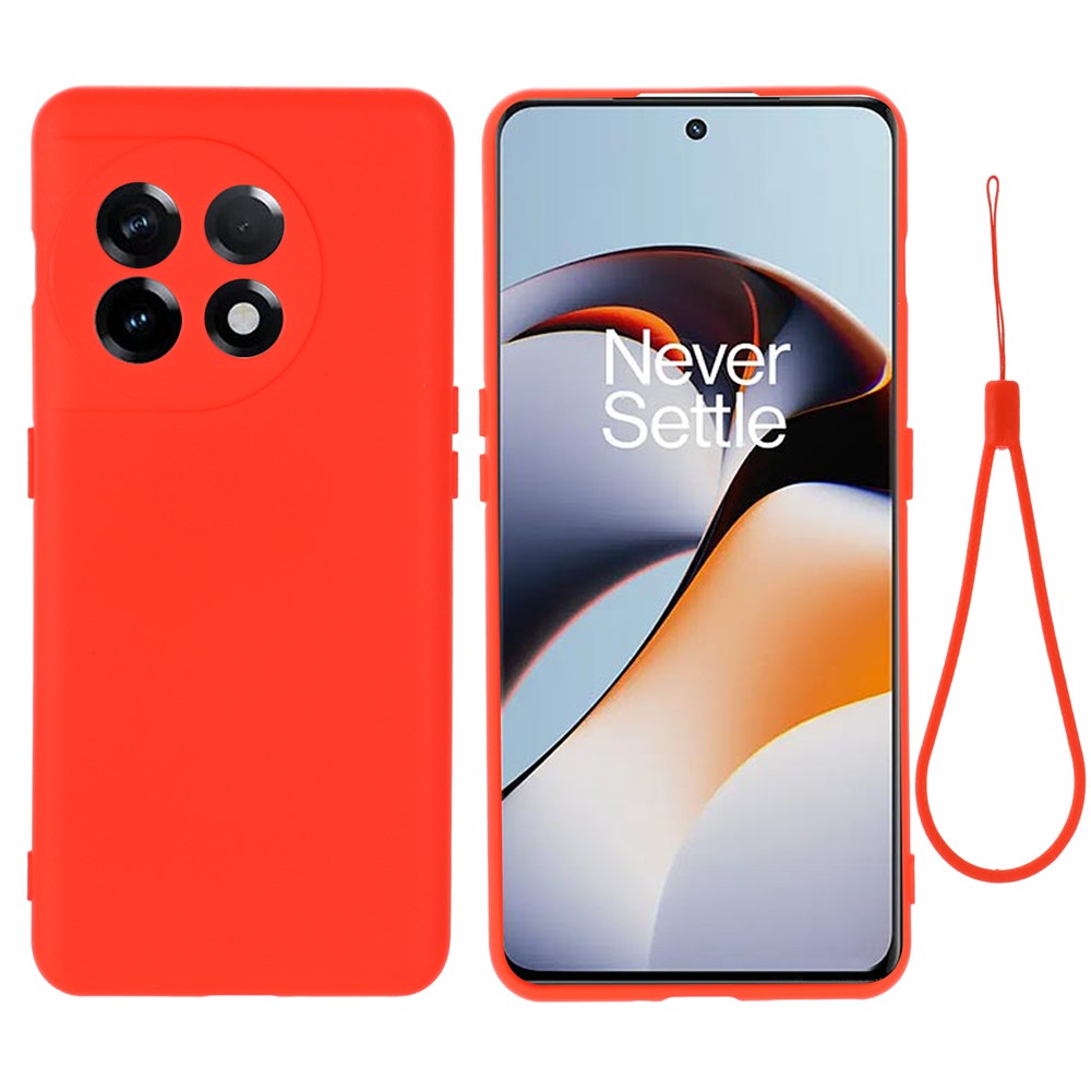 For OnePlus 11 5G Liquid Silicone Phone Case Camera Protection Anti-Scratch Cover