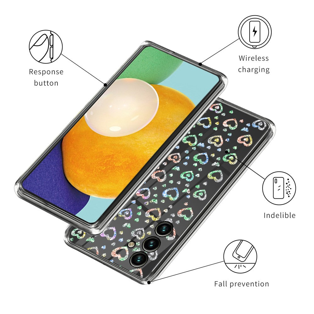 Mjukt TPU-skal till Samsung Galaxy A34 5G Skyddsskal Mönstertryck IMD mobilskydd