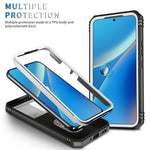 Samsung Galaxy A54 5G PC TPU-skal Stödjande Stötsäkert Skydd med Kortplats, Linsskydd