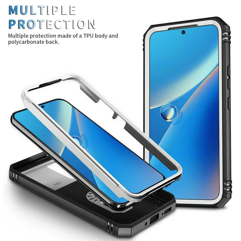 Samsung Galaxy A54 5G PC TPU-skal Stödjande Stötsäkert Skydd med Kortplats, Linsskydd