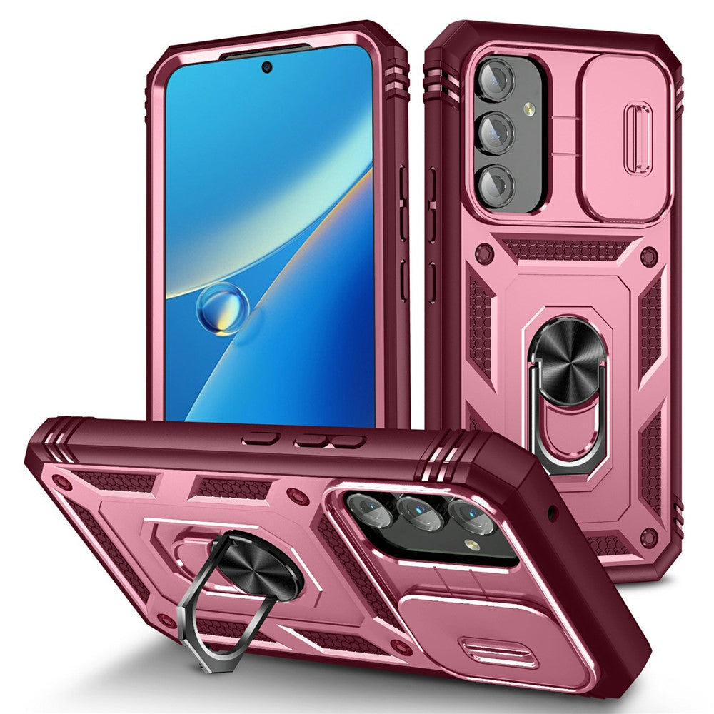 Samsung Galaxy A54 5G PC TPU-skal Stödjande Stötsäkert Skydd med Kortplats, Linsskydd