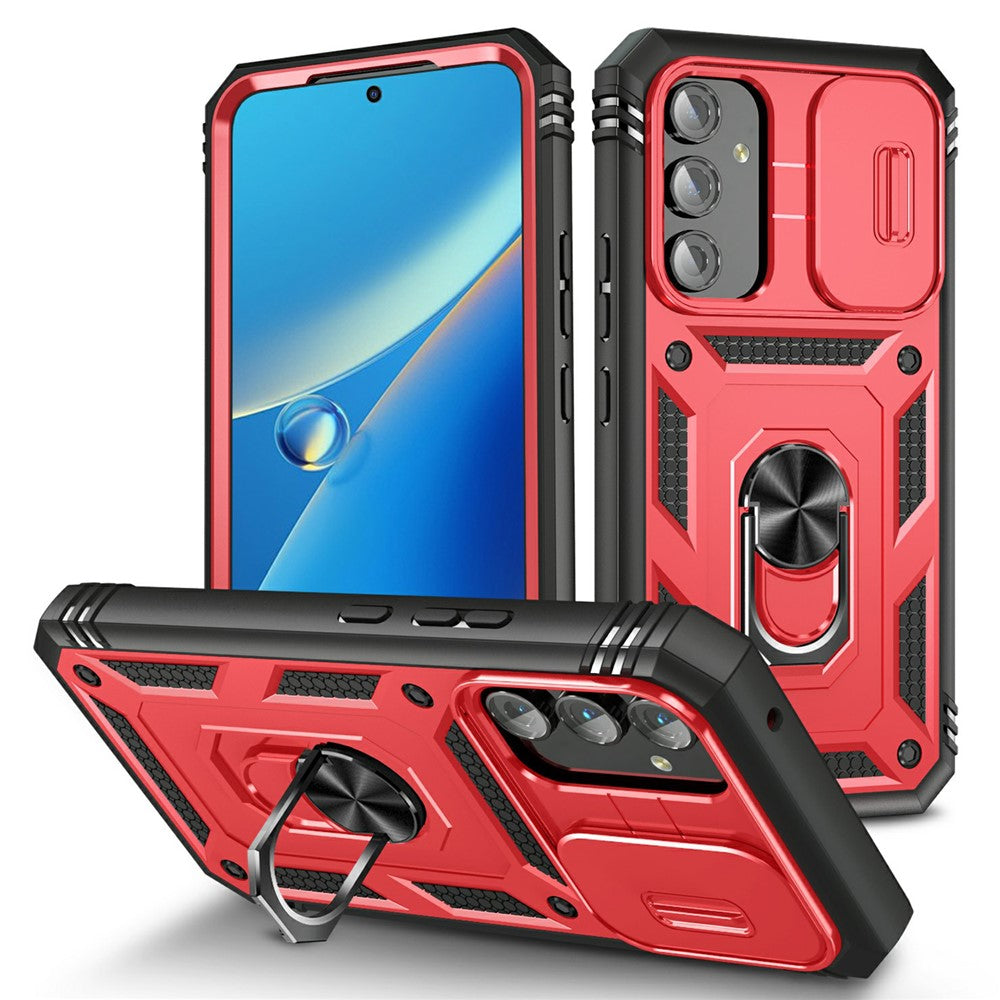 Samsung Galaxy A54 5G PC TPU-skal Stödjande Stötsäkert Skydd med Kortplats, Linsskydd