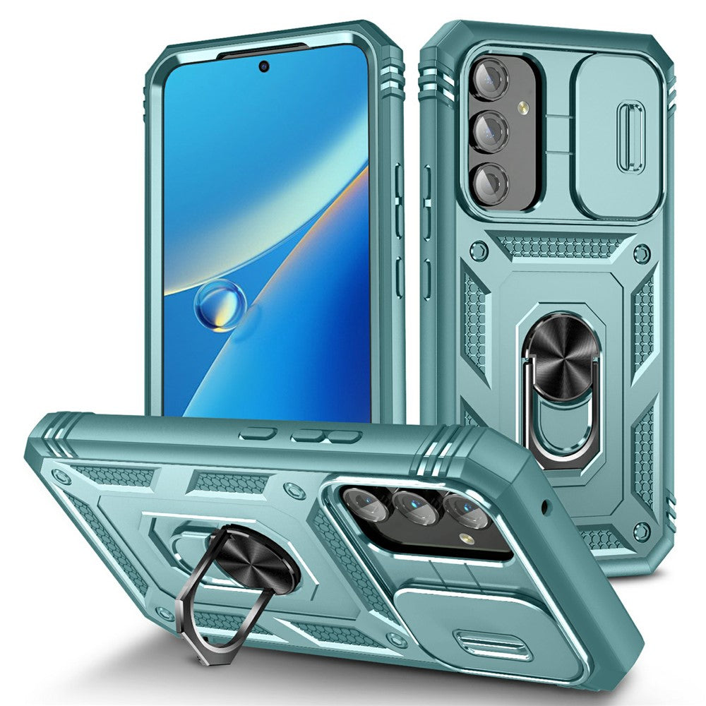 Samsung Galaxy A54 5G PC TPU-skal Stödjande Stötsäkert Skydd med Kortplats, Linsskydd