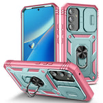 Samsung Galaxy A54 5G PC TPU-skal Stödjande Stötsäkert Skydd med Kortplats, Linsskydd