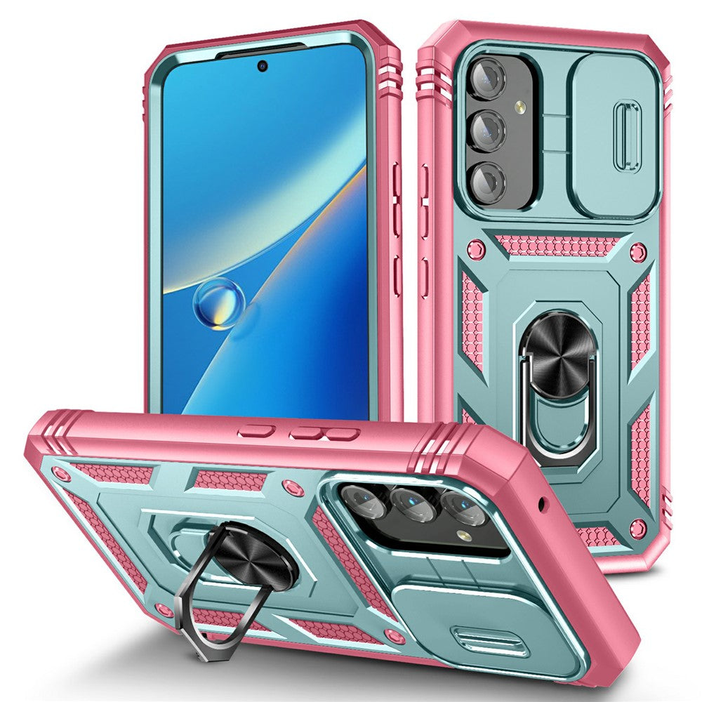 Samsung Galaxy A54 5G PC TPU-skal Stödjande Stötsäkert Skydd med Kortplats, Linsskydd
