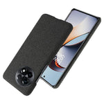 Smartphone-skal med tygtextur för OnePlus 11R 5G / Ace 2 5G, enfärgat hårt PC+ reptåligt tygskal