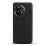 Smartphone-skal med tygtextur för OnePlus 11R 5G / Ace 2 5G, enfärgat hårt PC+ reptåligt tygskal